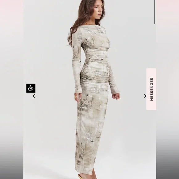 House of CB Lanetta Georgette Dress - Picture 6 of 8